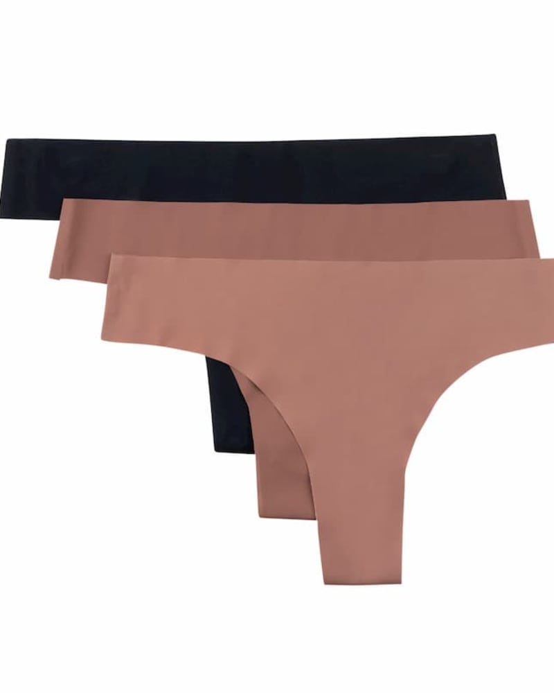 Front of a size Large VIP Thong Bundle in VIP Thong Neutral Bundle Toffee and Tap Shoe Black by Uwila Warrior. | dia_product_style_image_id:242620